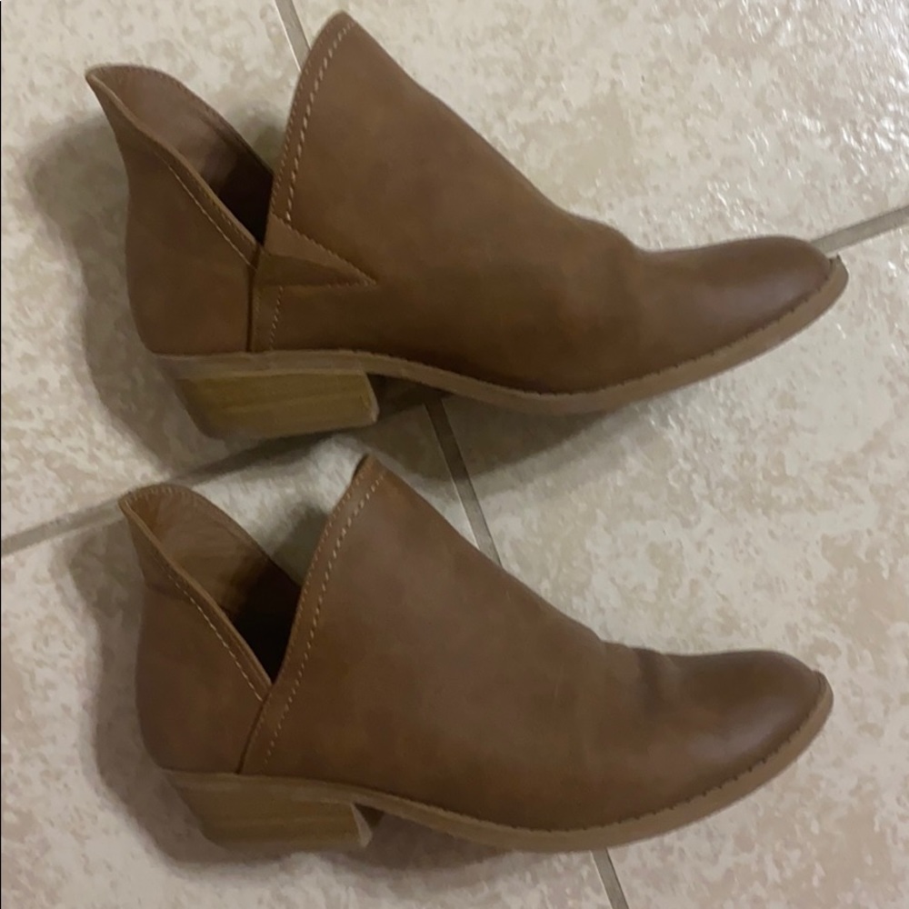 Tan Booties, size 7.5